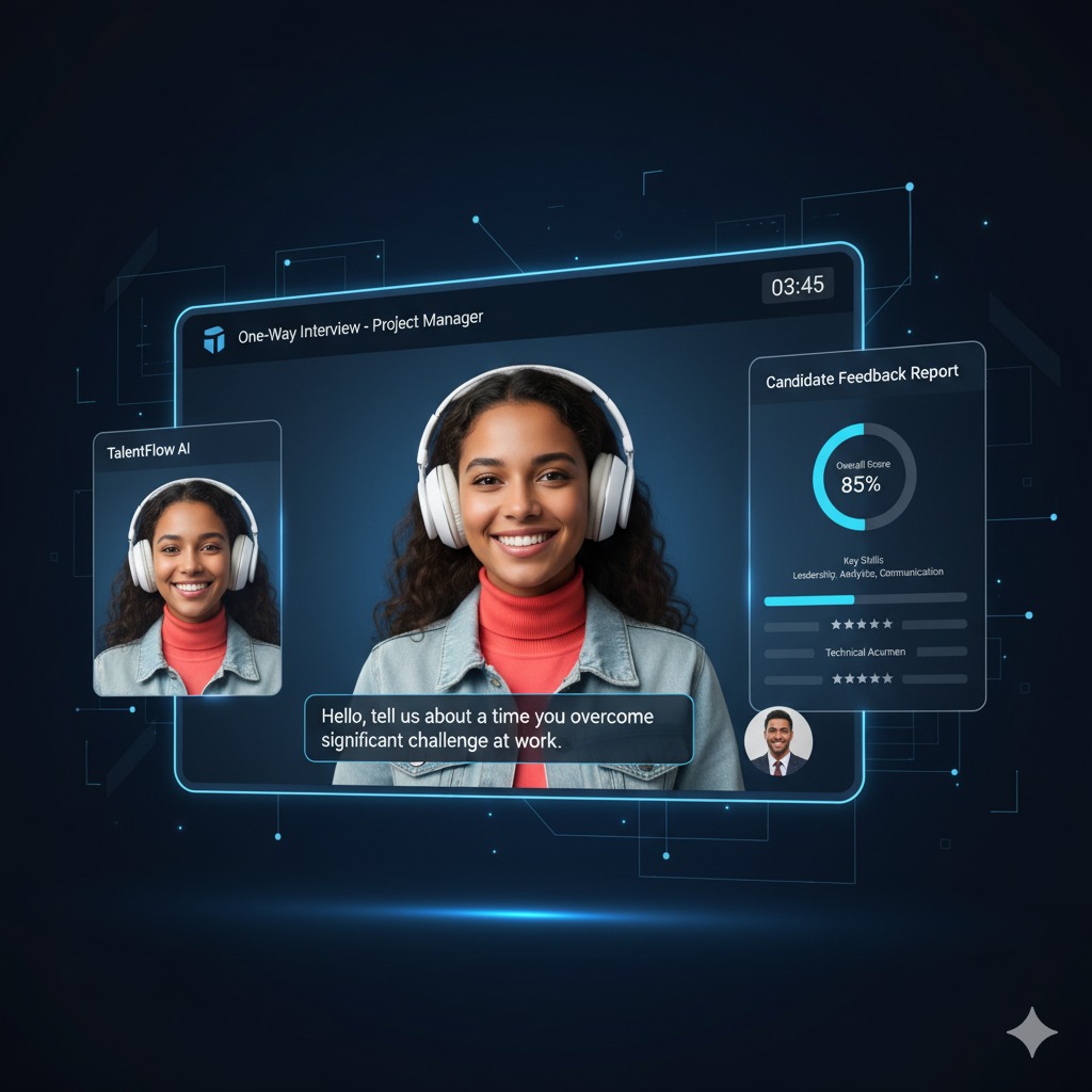 AI Recruitment Dashboard showing hiring analytics